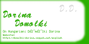 dorina domolki business card